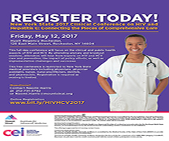 Registration Now Open! New York State 2017 Clinical Conference on HIV and Hepatitis C: Connecting the Pieces of Comprehensive Care